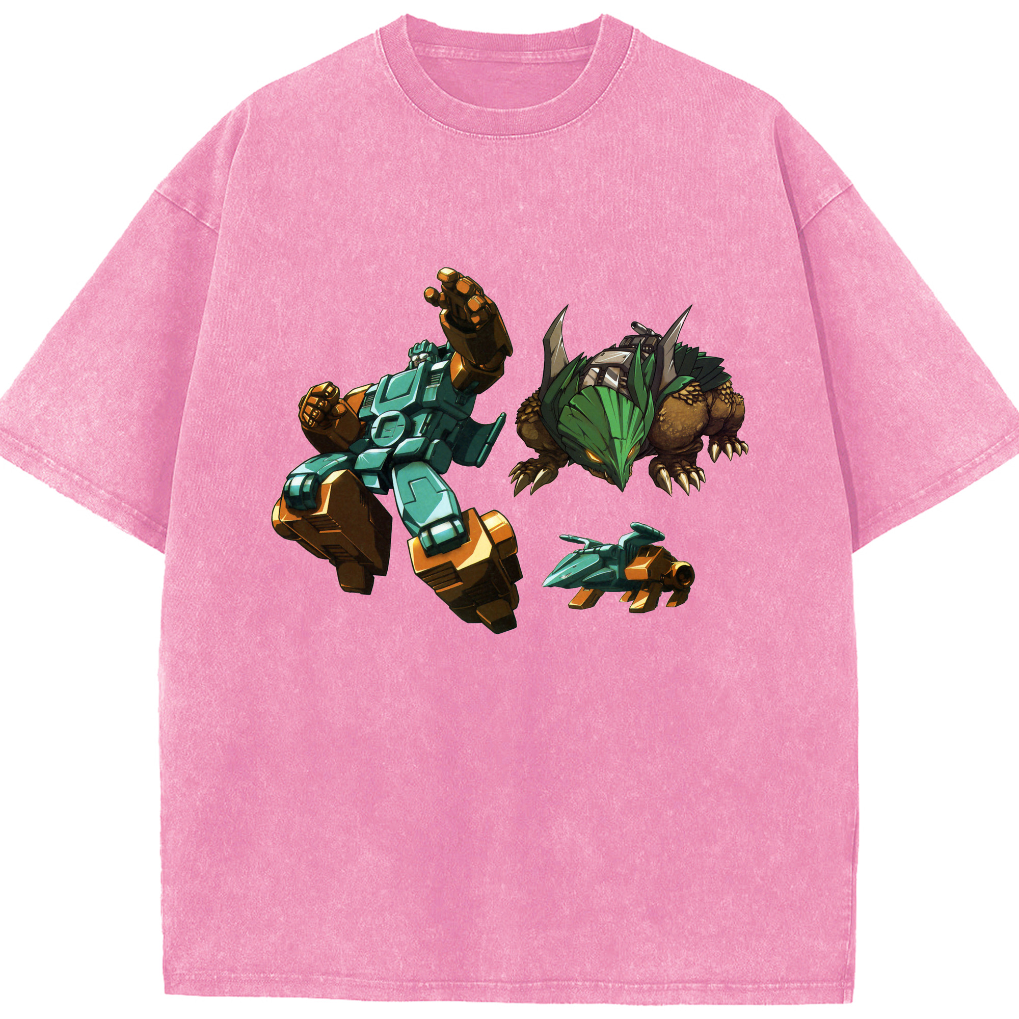 （画像用）  綿100% ヴィンテージ風 半袖Tシャツ（フロントプリント）